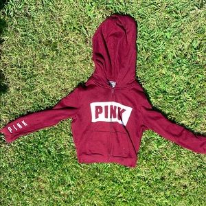 PINK Victoria’s Secret Maroon Full Zip Jacket
